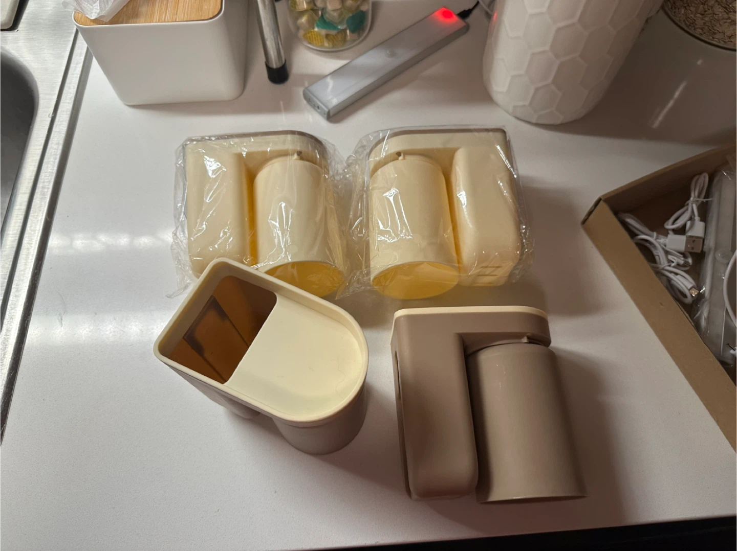 MINT Wall Mounted Cups with Toothbrush and Toothpaste Holder - photo 2