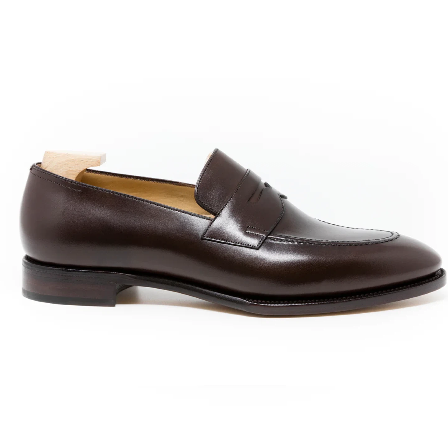 Men's Brown Leather Penny Loafers - photo 2