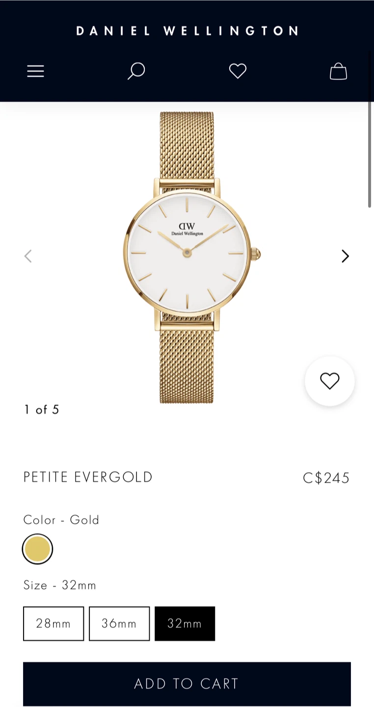 Daniel Wellington Petite Evergold Watch - photo 2