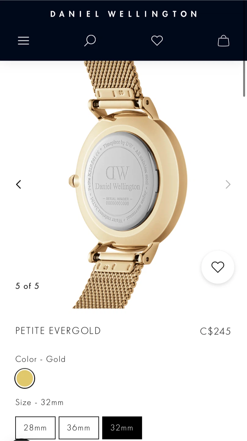 Daniel Wellington Petite Evergold Watch - photo 3