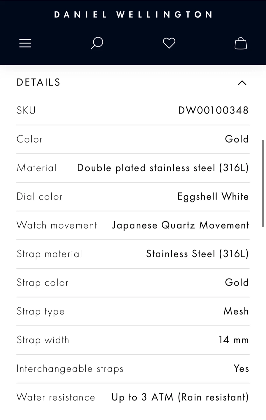 Daniel Wellington Petite Evergold Watch - photo 4