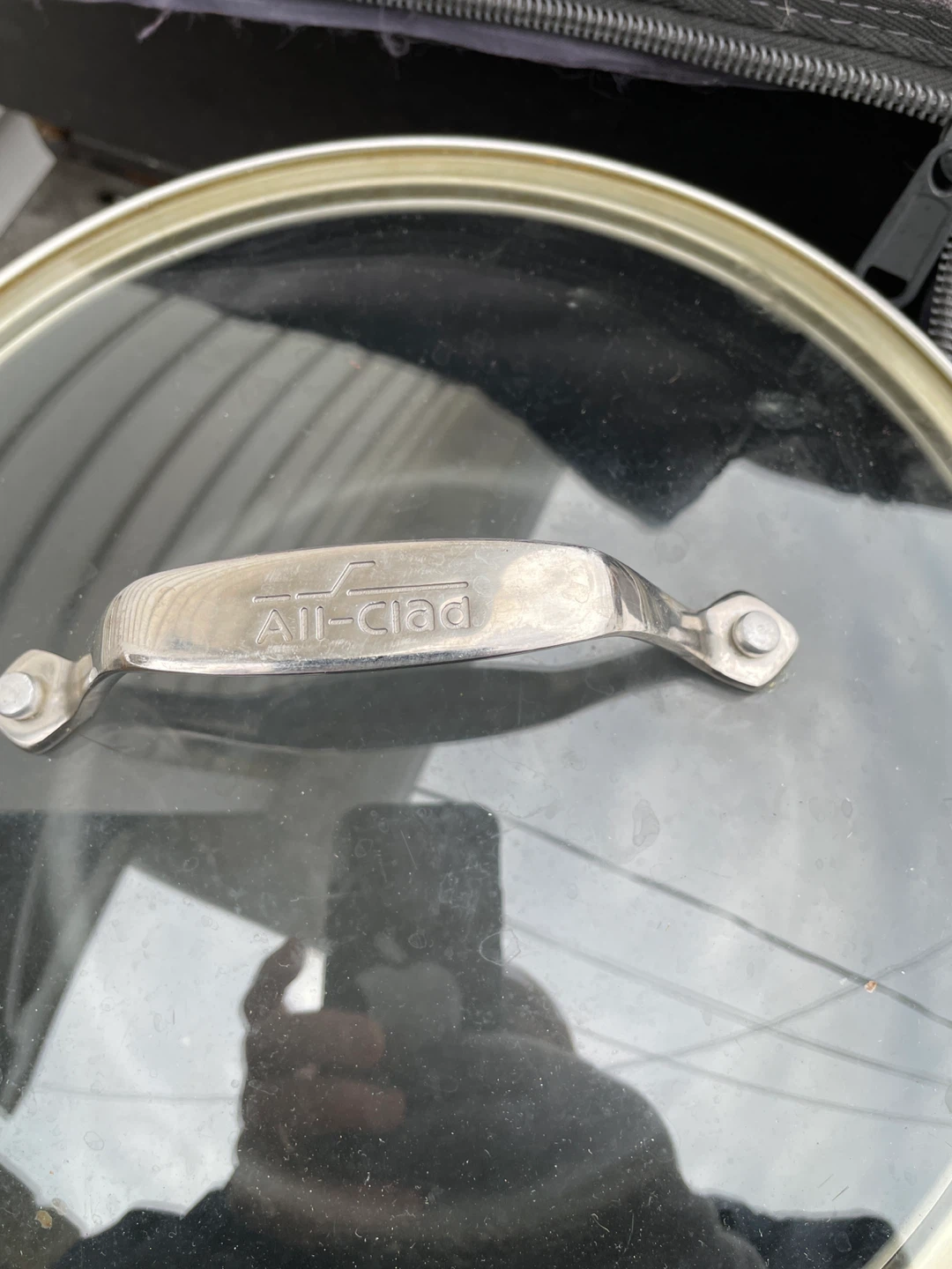 All-Clad Black Stock Pot with Glass Lid