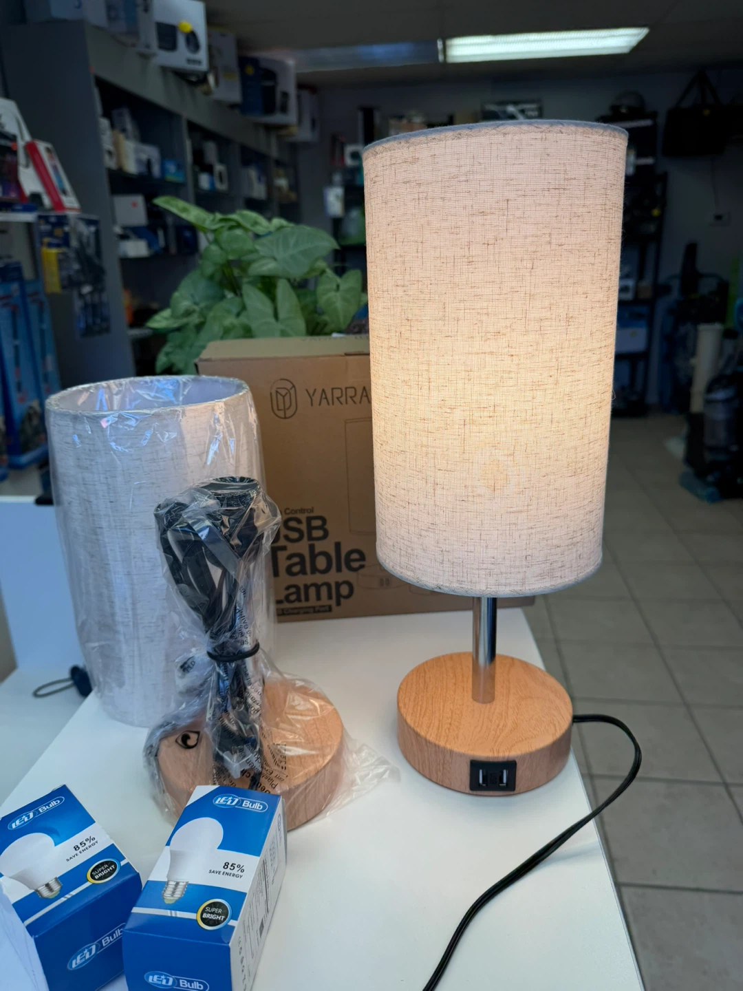 USB Table Lamp with Touch Control (2Pack)