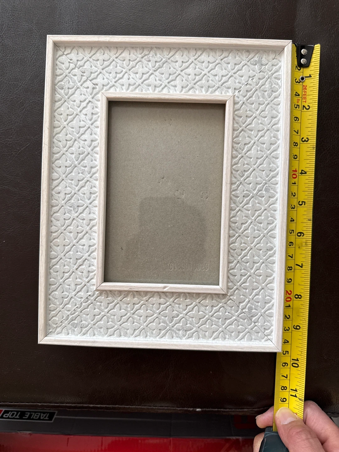 White Textured Photo Frame