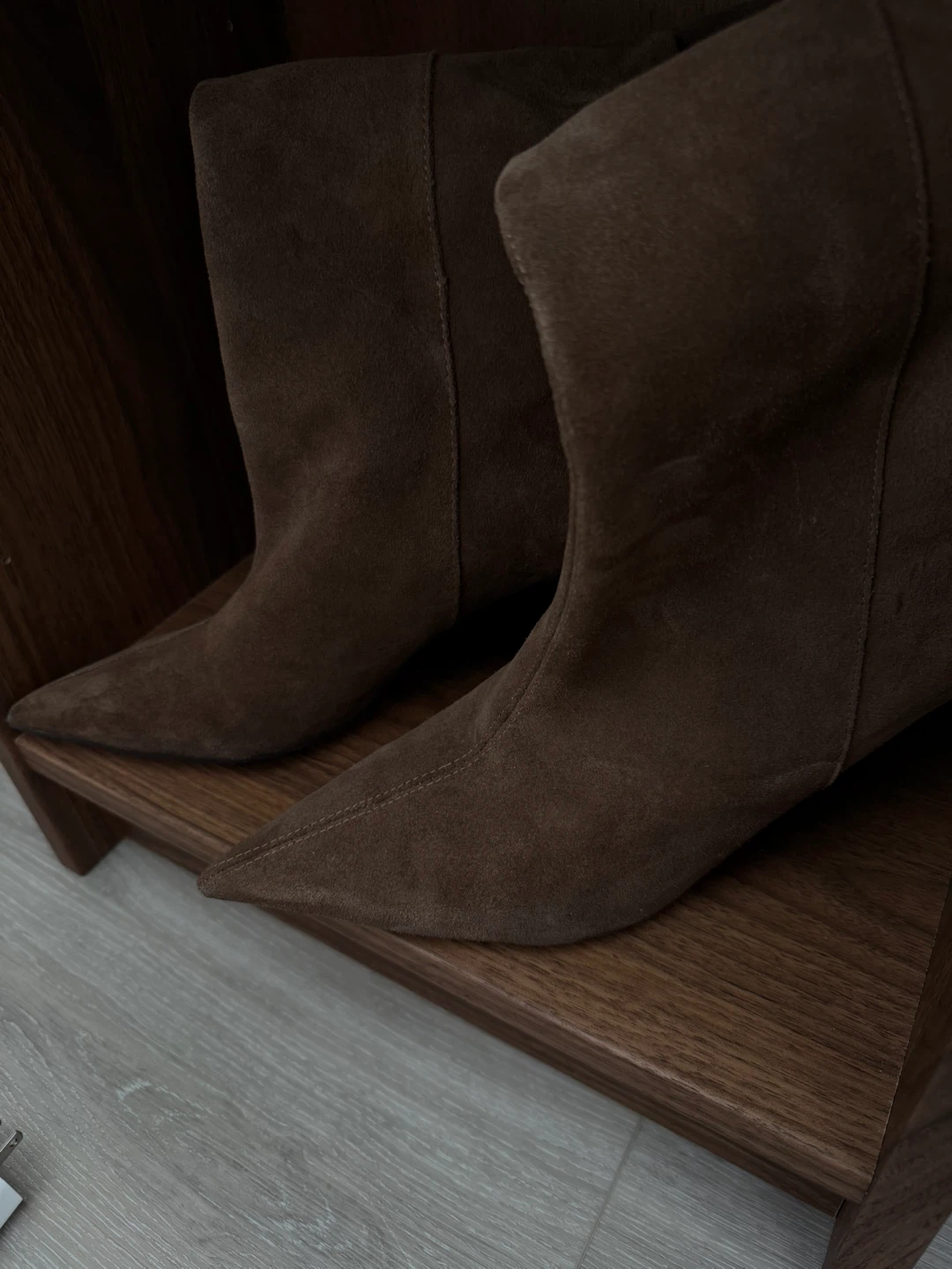 Brown Suede Heeled Boots - Size 41 - photo 2