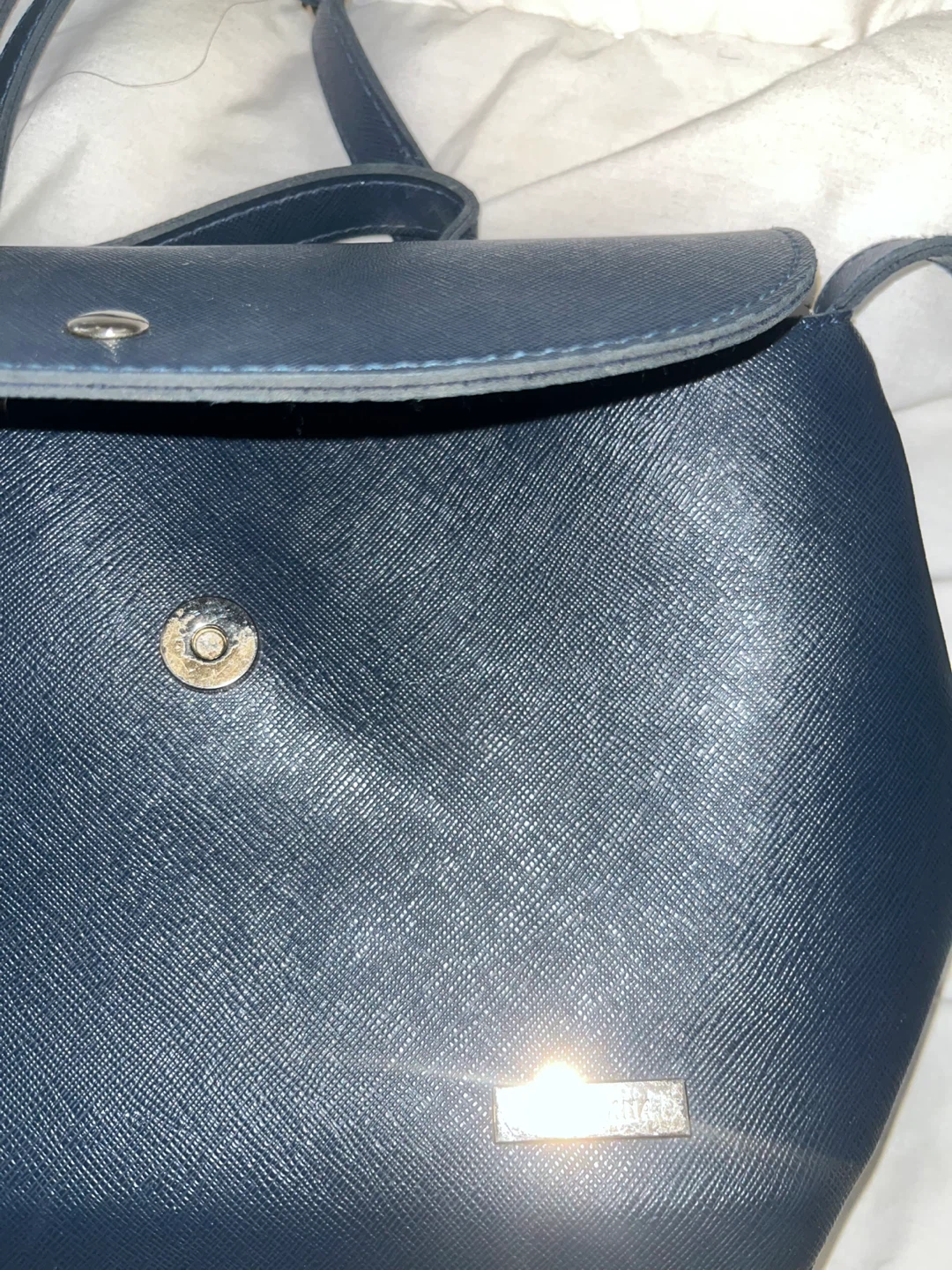 Secosana Dark Blue Handbag with Shoulder Strap - photo 3