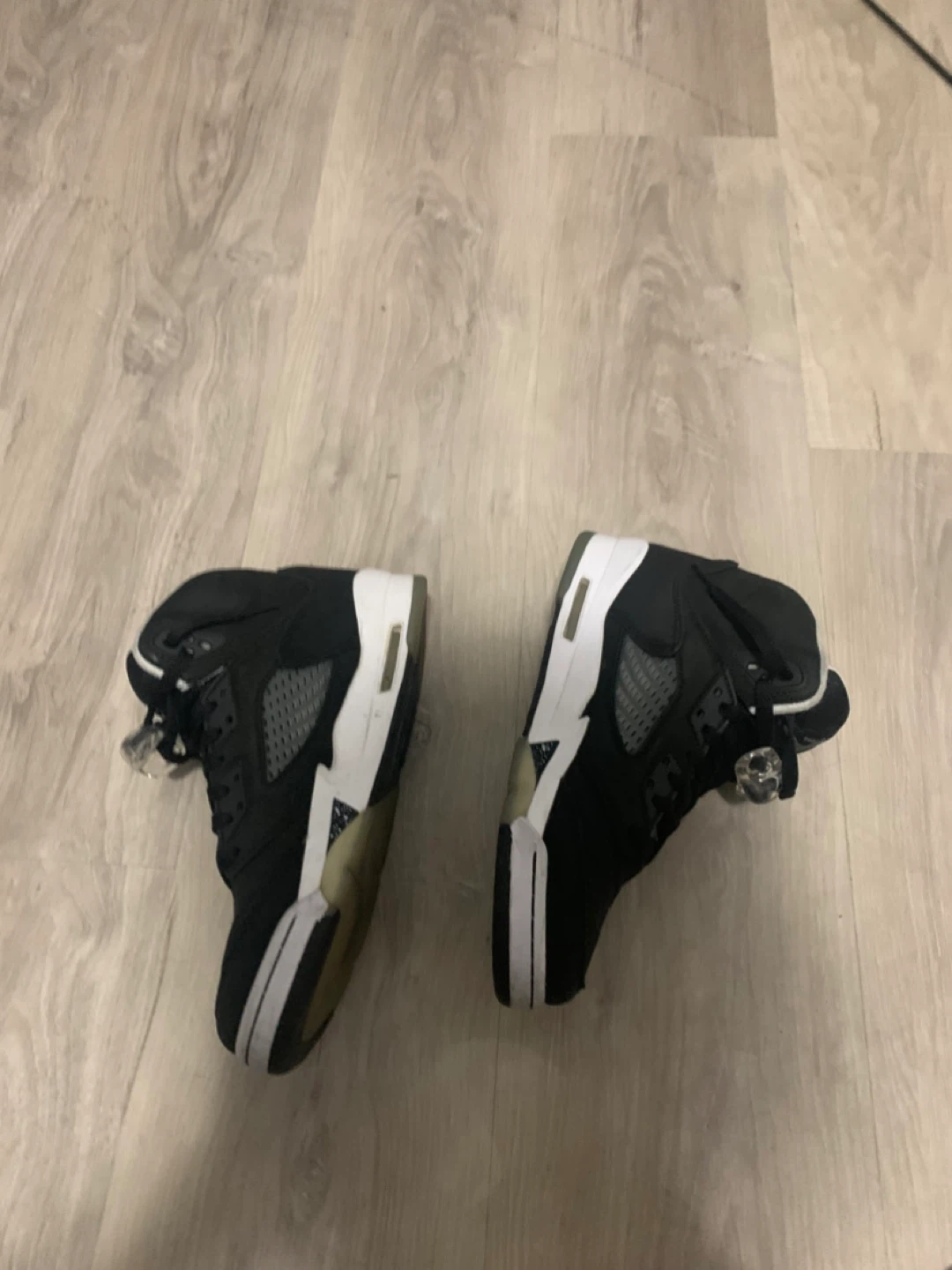 Jordan 5 Retro Black White Men's Sneakers - photo 3