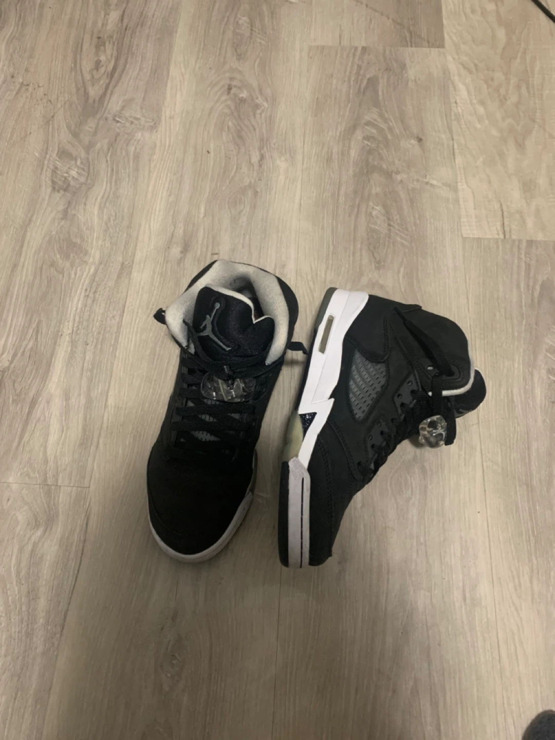 Jordan 5 Retro Black White Men's Sneakers - photo 2