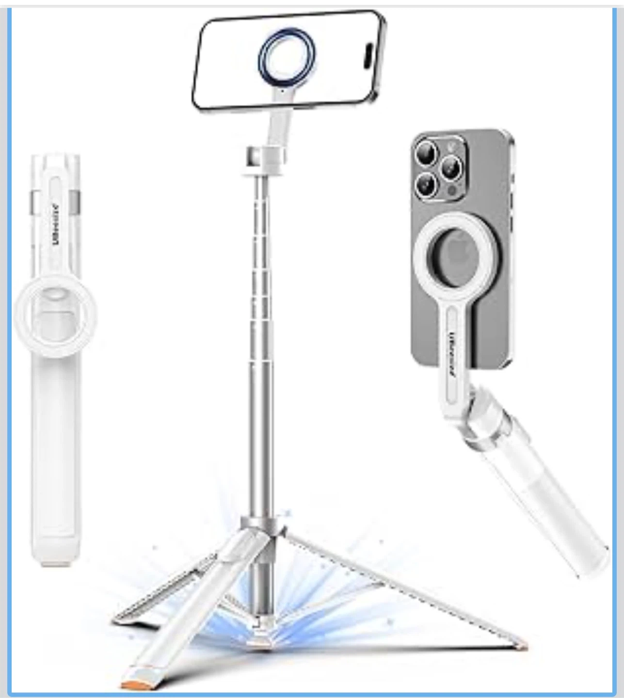 Extendable Phone Tripod Stand with Magnetic Mount