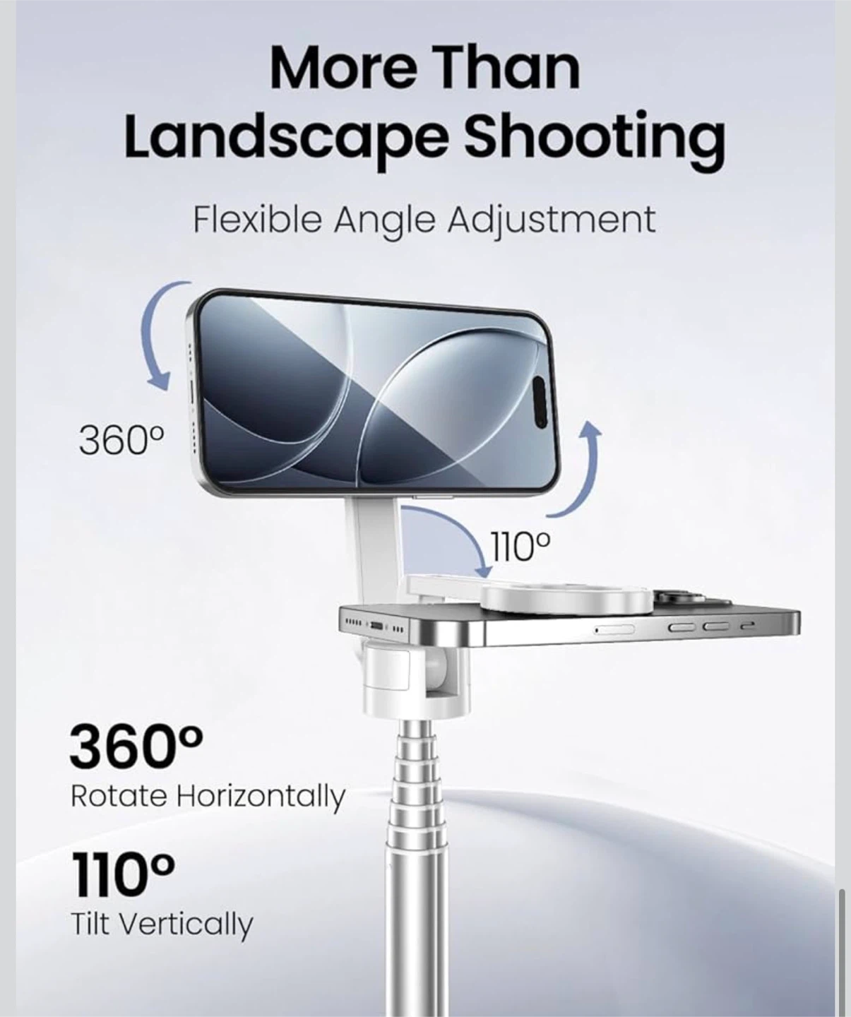 Extendable Phone Tripod Stand with Magnetic Mount - photo 5