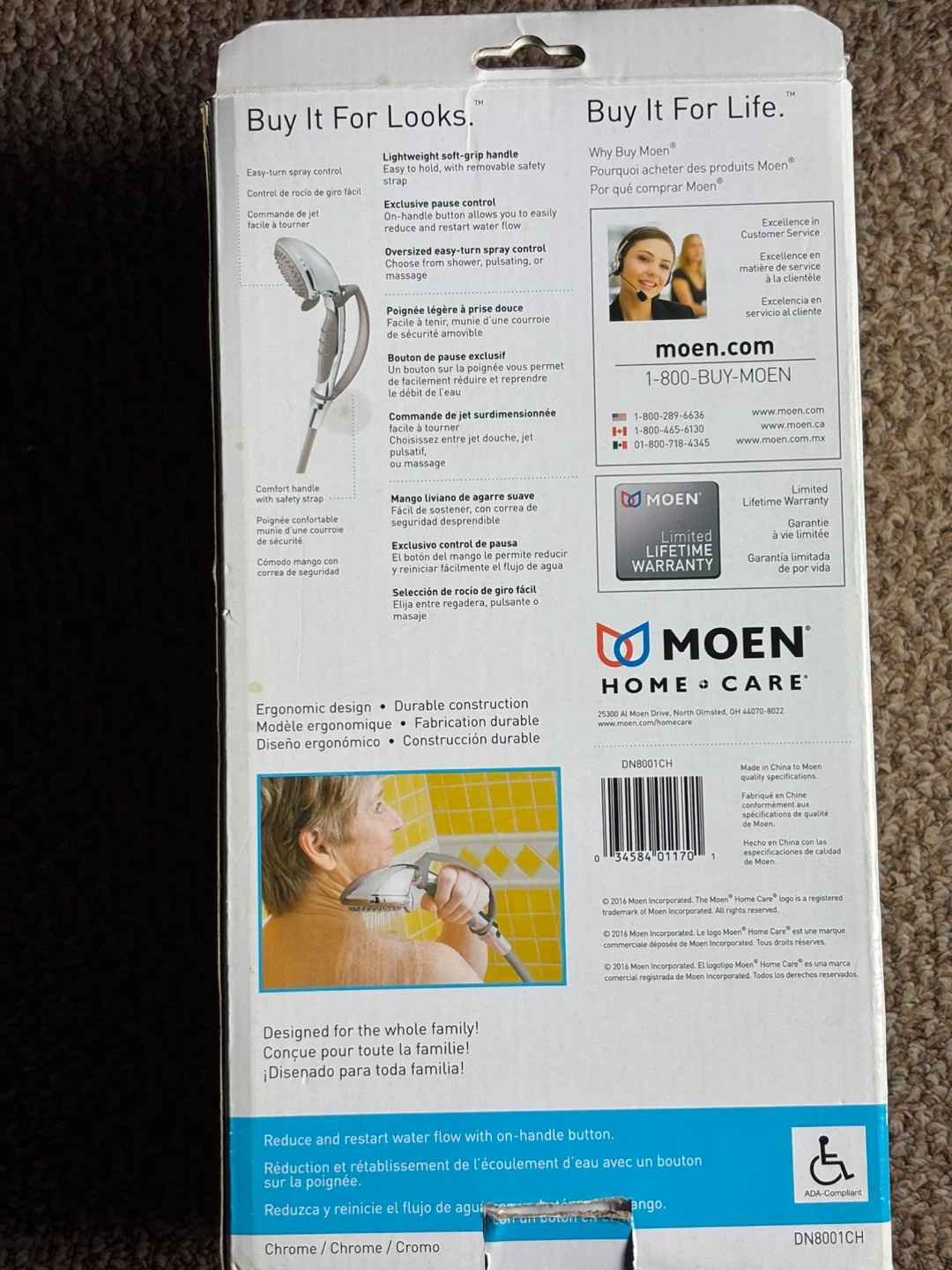 MOEN Home Care Pause Control Handheld Shower - photo 2