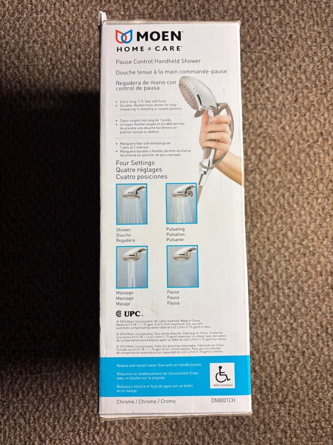 MOEN Home Care Pause Control Handheld Shower - photo 4