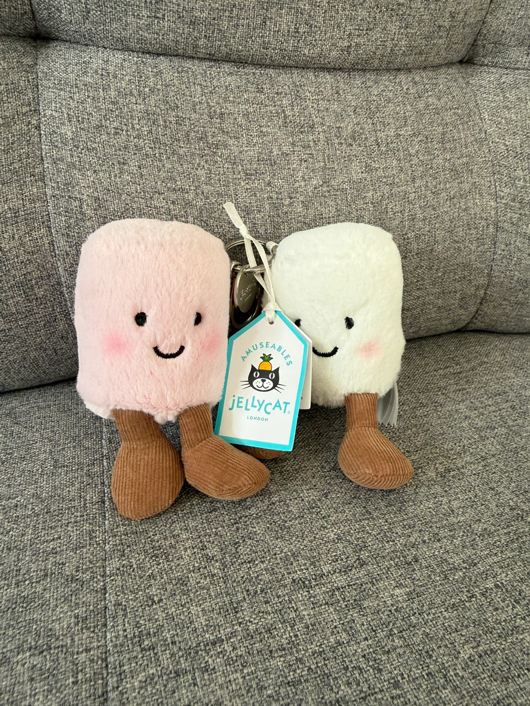 Jellycat Amuseables Pair of Marshmallows Bag Charm