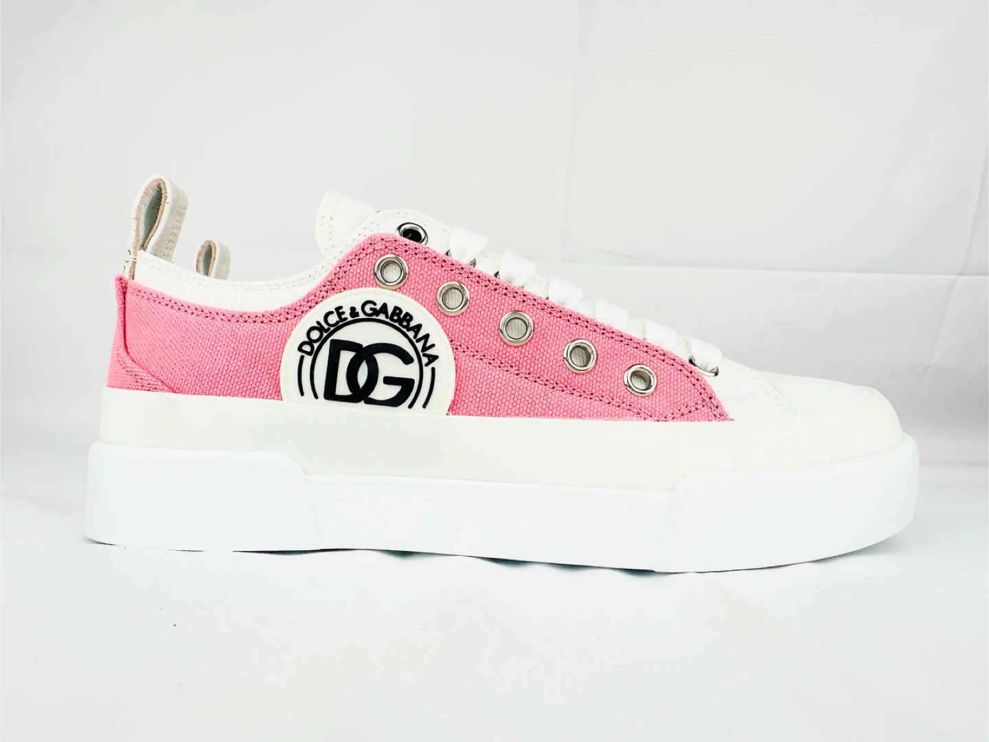Dolce & Gabbana Portofino Layered — White/Pink — EU 36 (US 6)