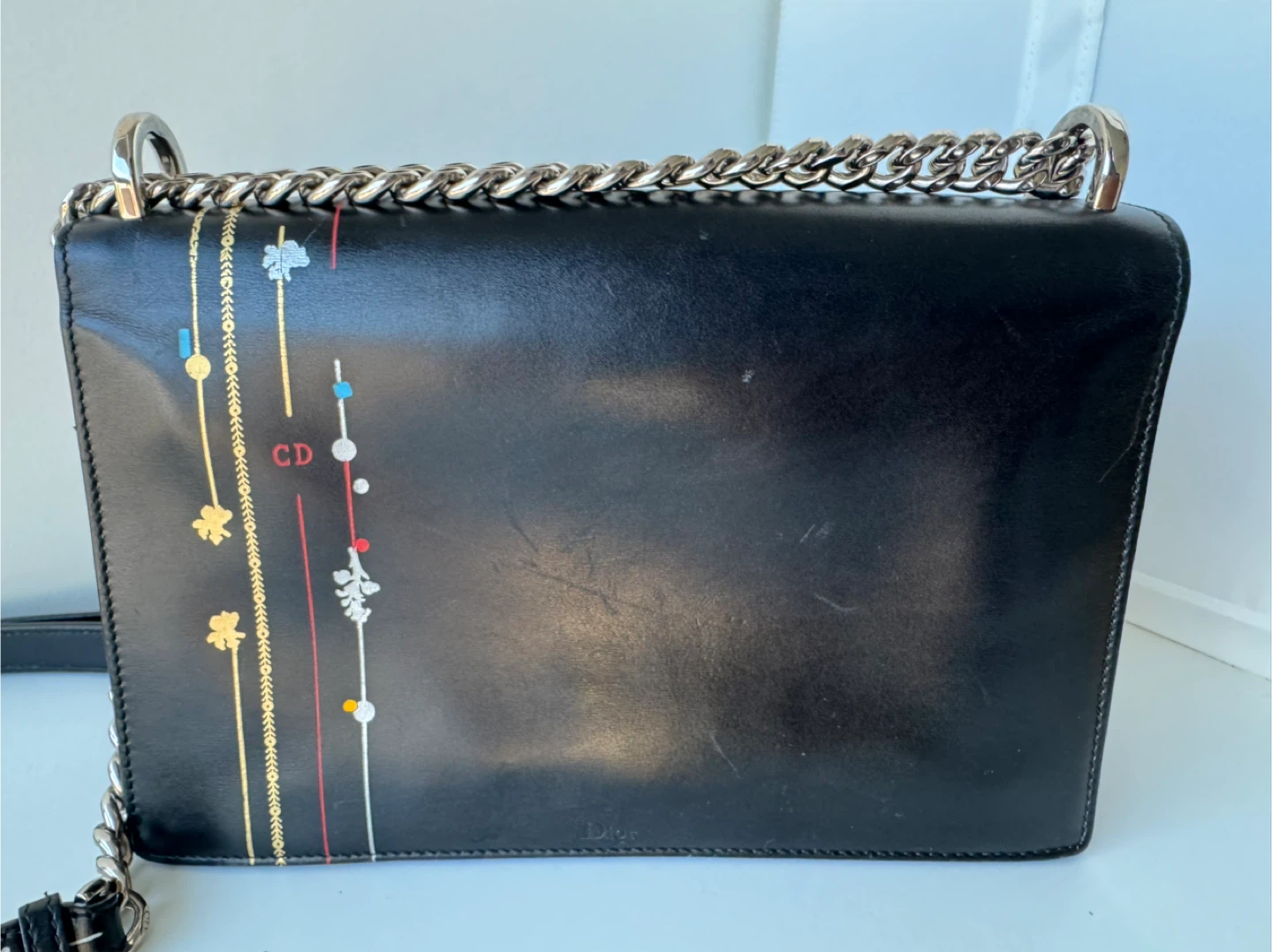 AUTHENTIC Christian DIOR Calfskin Diorama Flap Bag - photo 5