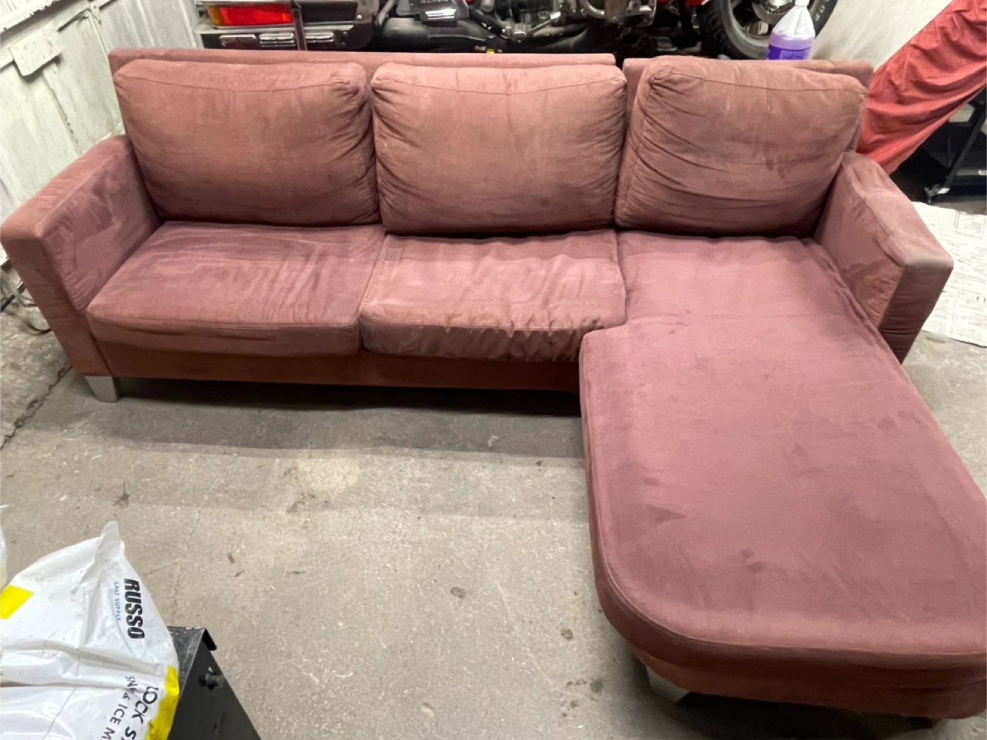 Pink Sectional Sofa - photo 2