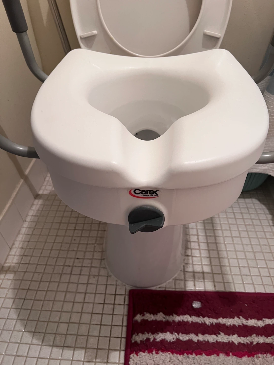 Carex Toilet Seat Riser with Arms - photo 2