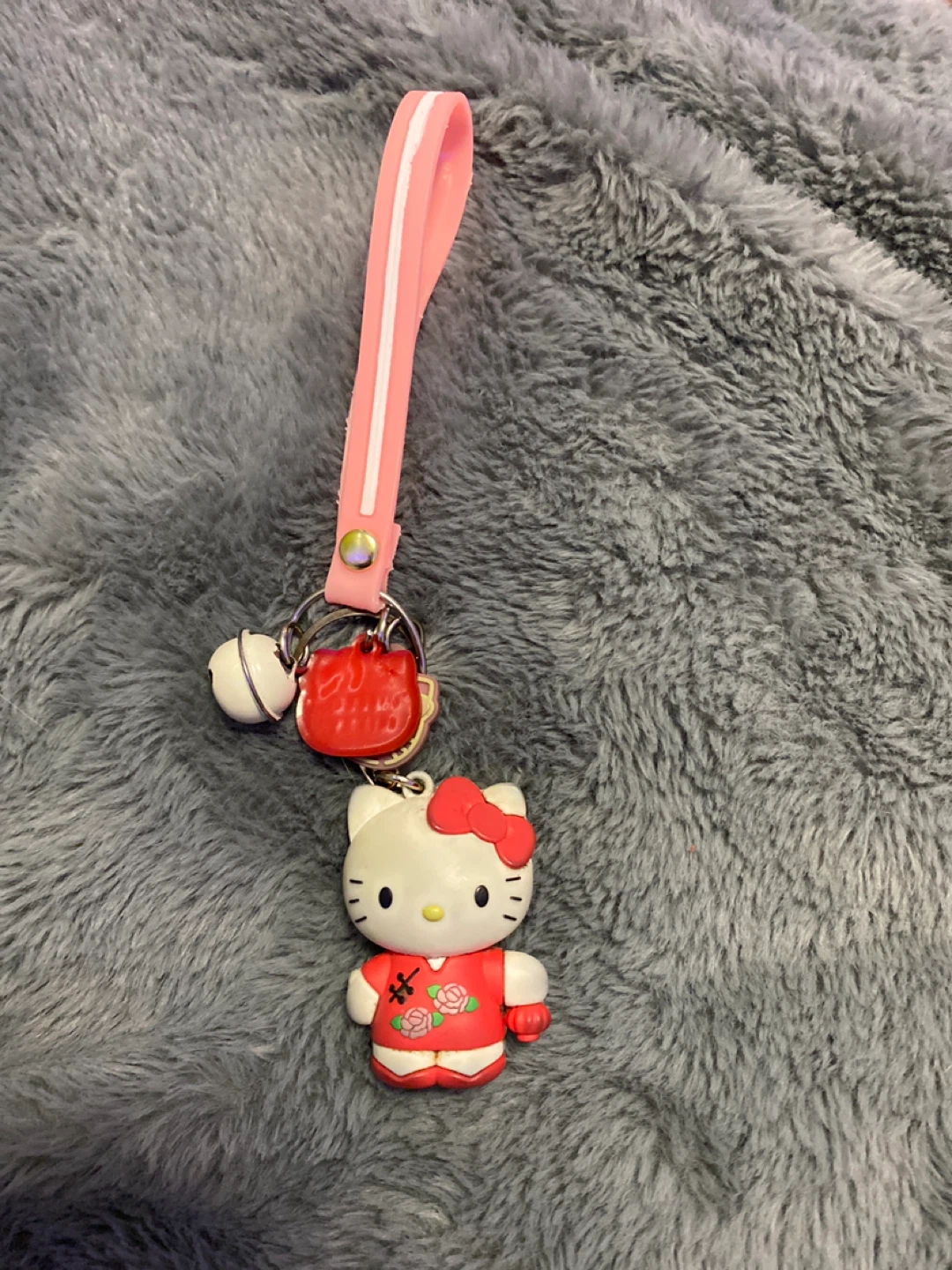 Hello Kitty Keychain with Wrist Strap
