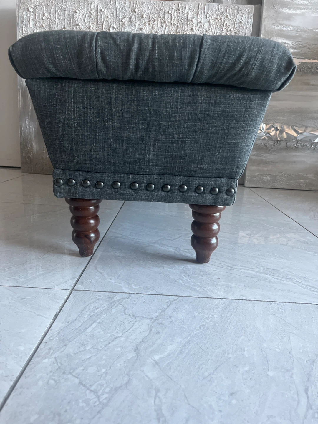 Tufted Storage Bench Ottoman - photo 4