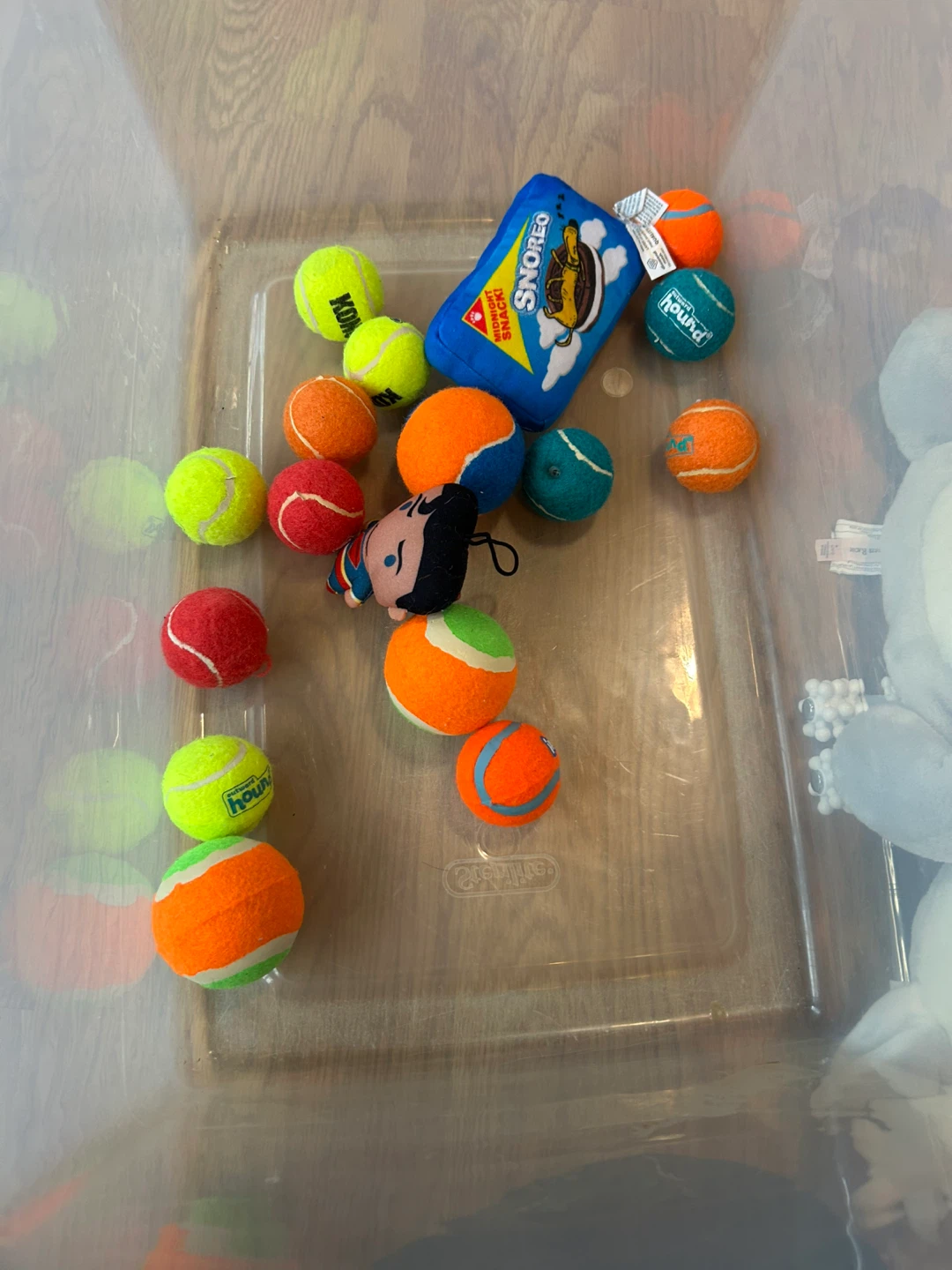 Mixed Dog Toys - Tennis Balls & Plush Squeaky Toy
