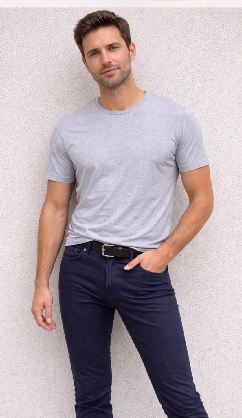 Men's Navy Chinos