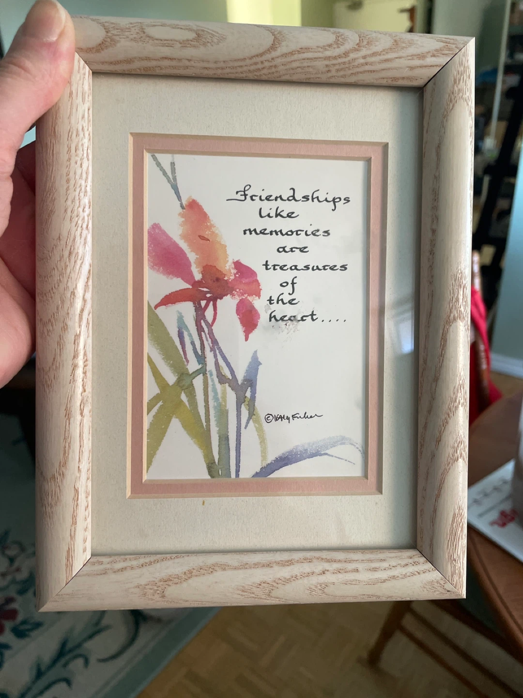 Framed Inspirational Quote Picture