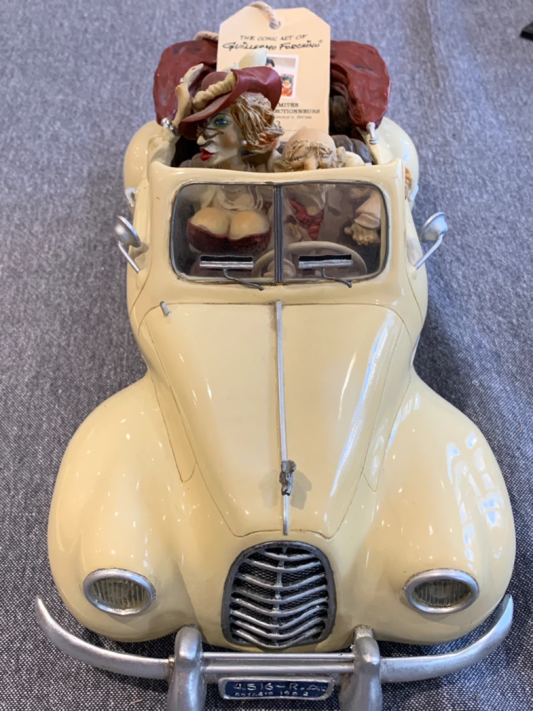 THE CONVERTIBLE CAR GUILLERMO FORCHINO sculpture