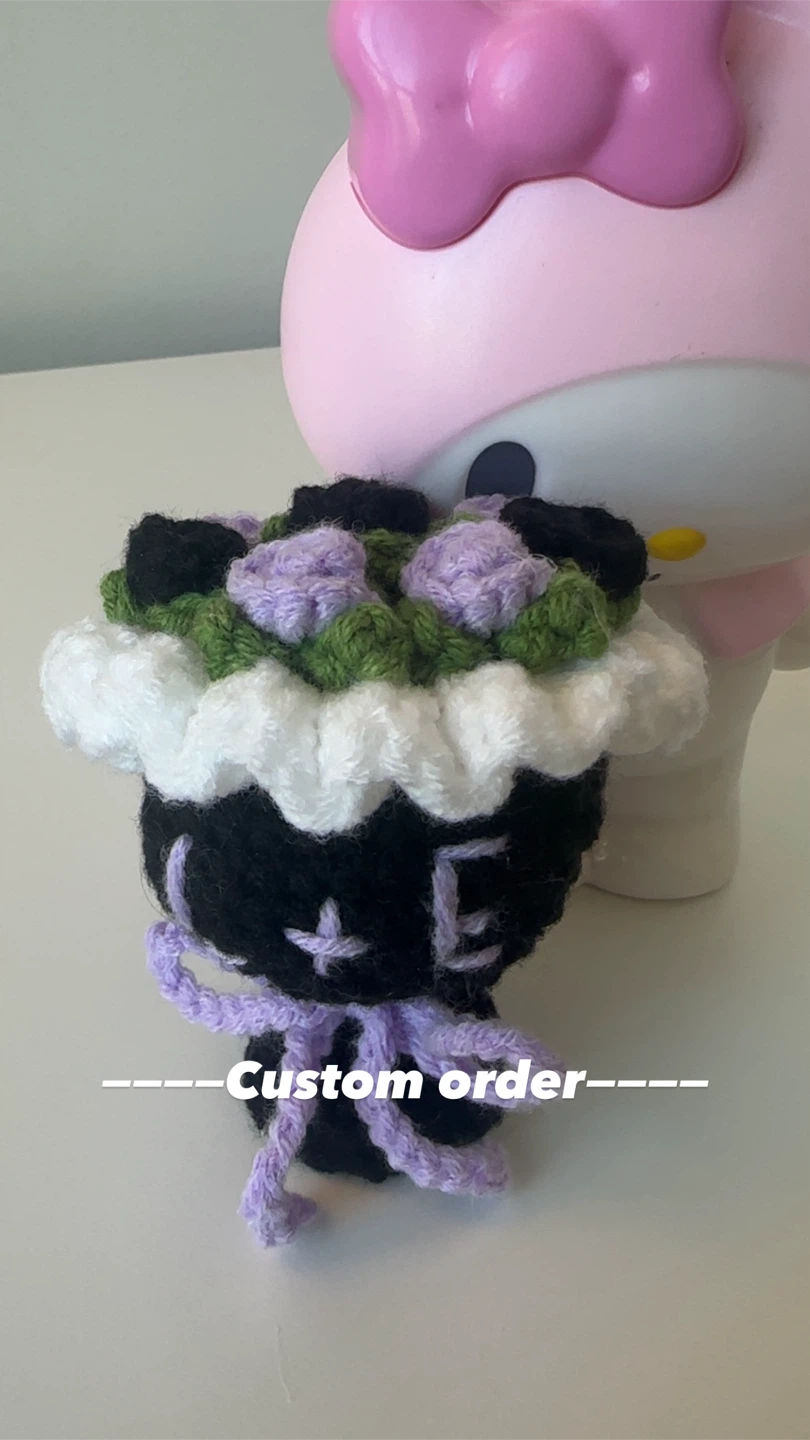 Mini Crochet Flower Bouquet (Customizable) - Valentine's Day - photo 3