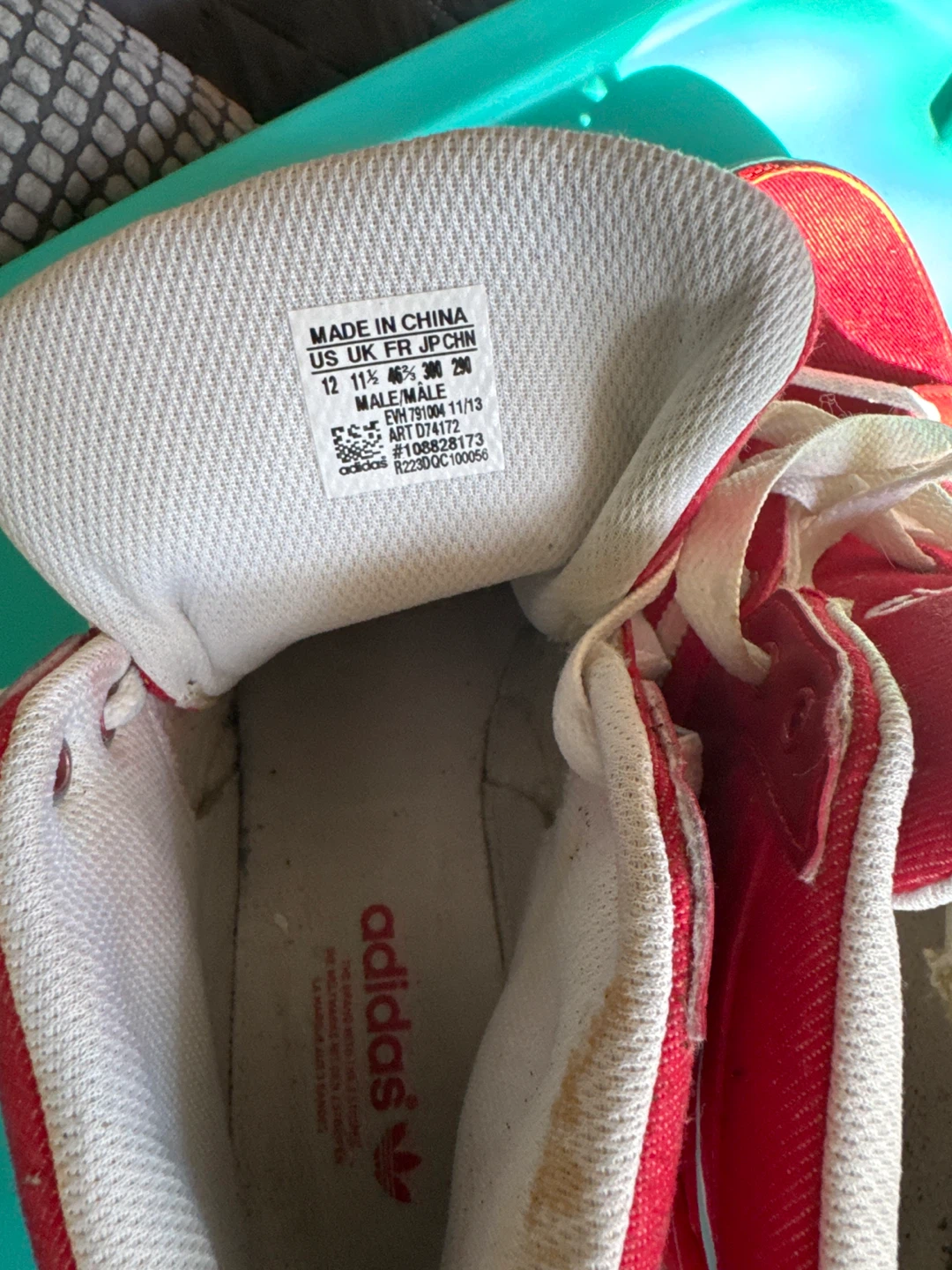 Adidas Red High Top Sneakers - photo 3