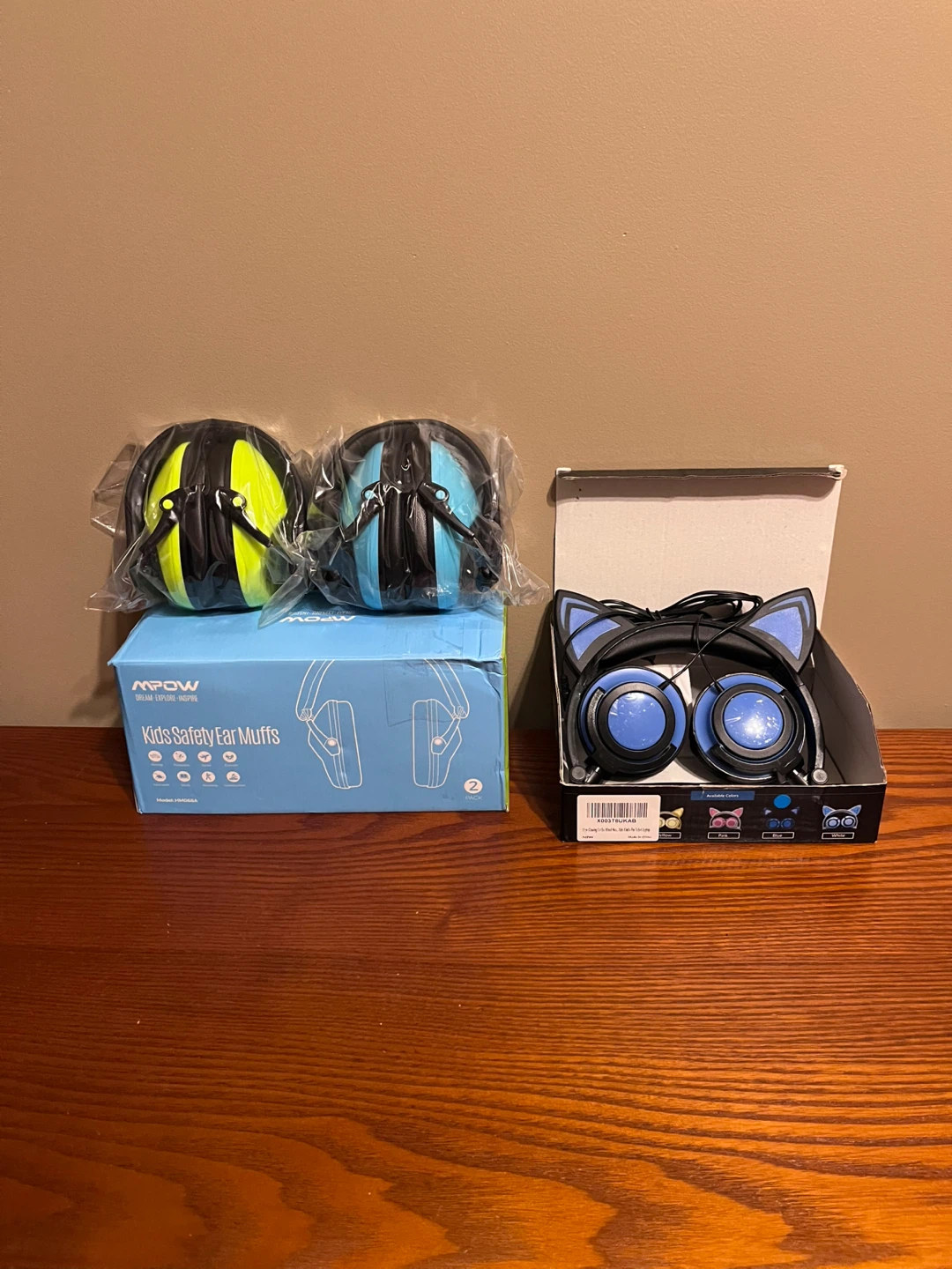 KIDS CAT HEADPHONES & SAFTEY EAR MUFFS