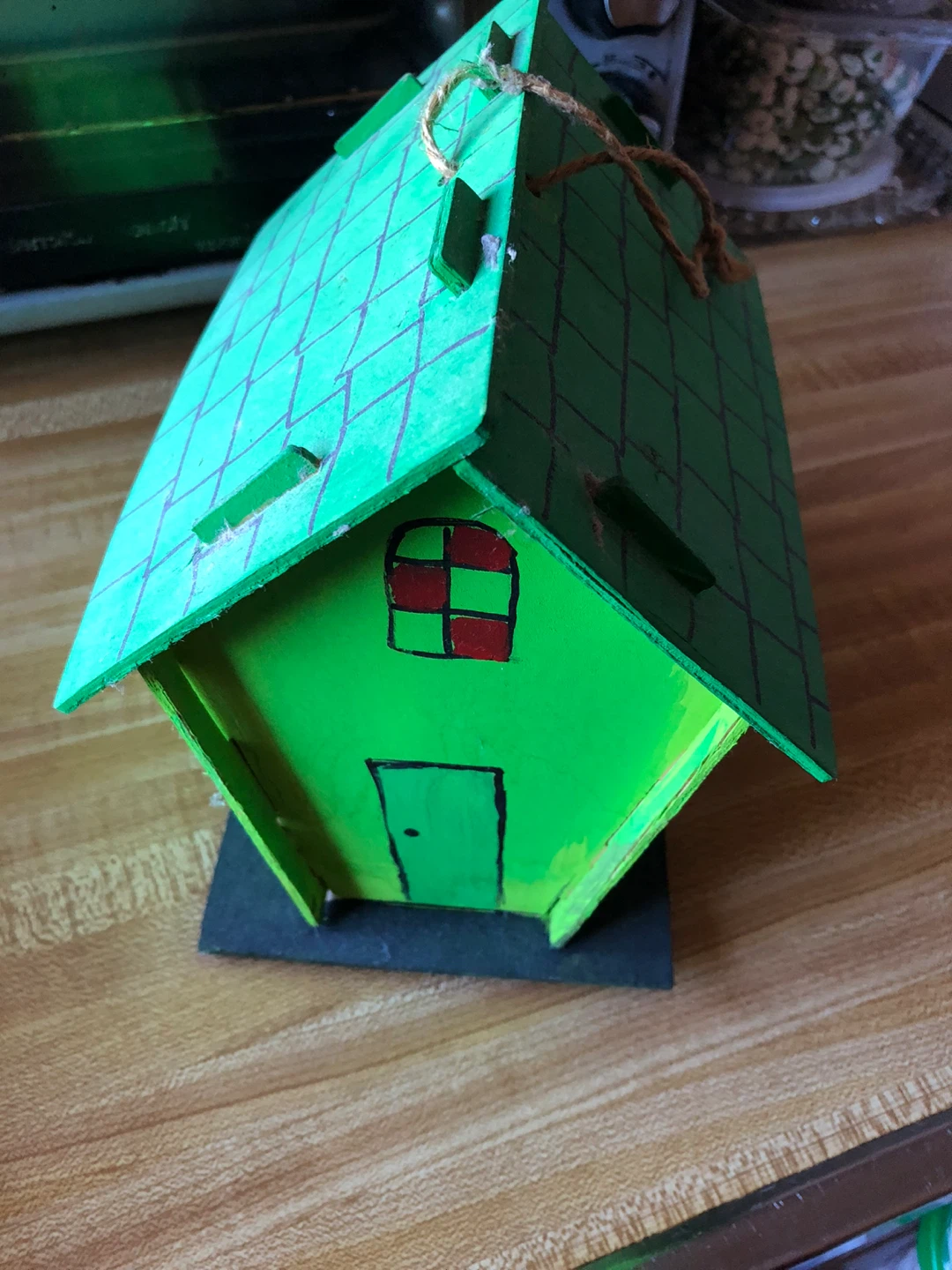 🏆Green Wooden Birdhouse - photo 5