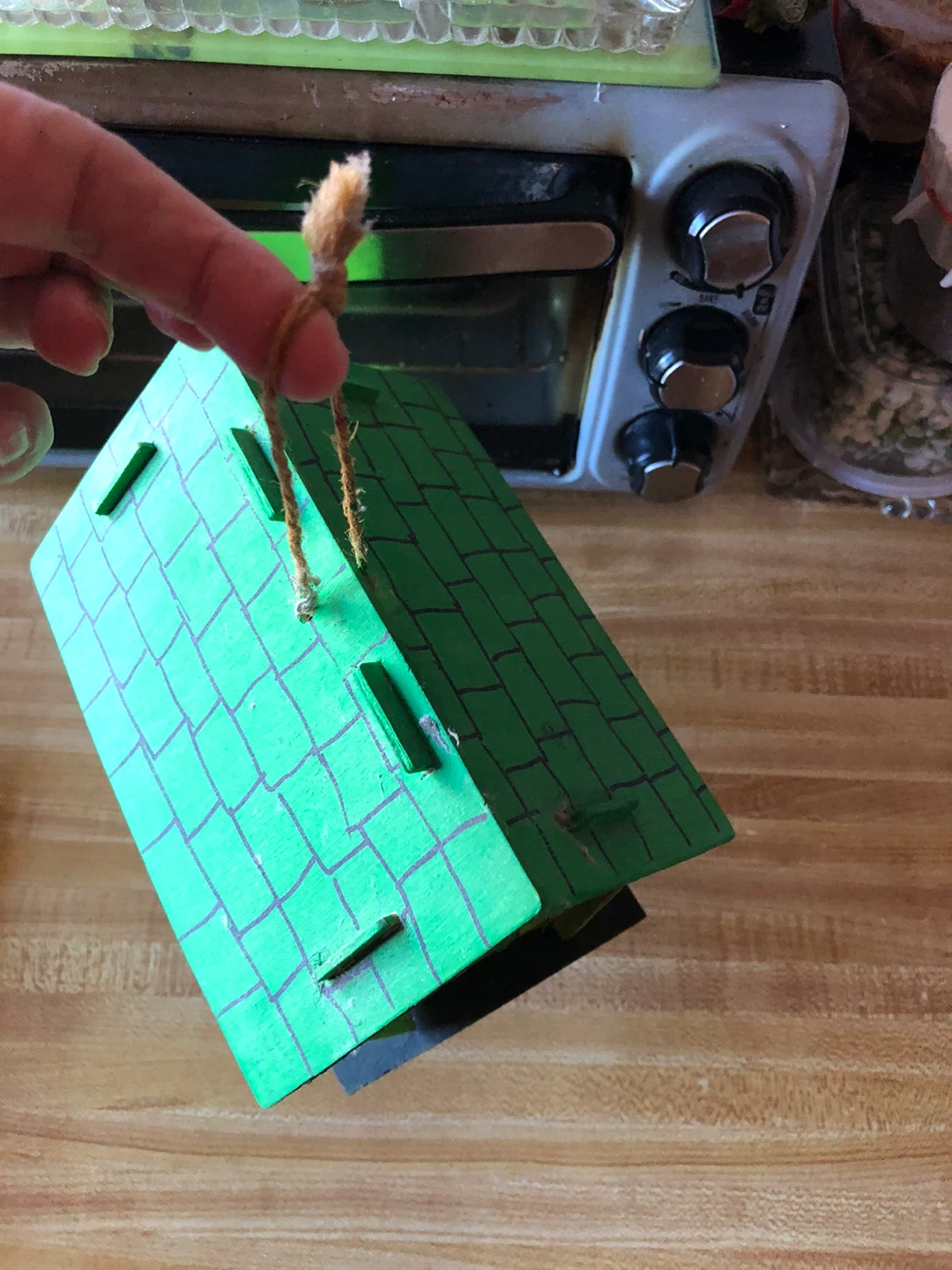 🏆Green Wooden Birdhouse - photo 2