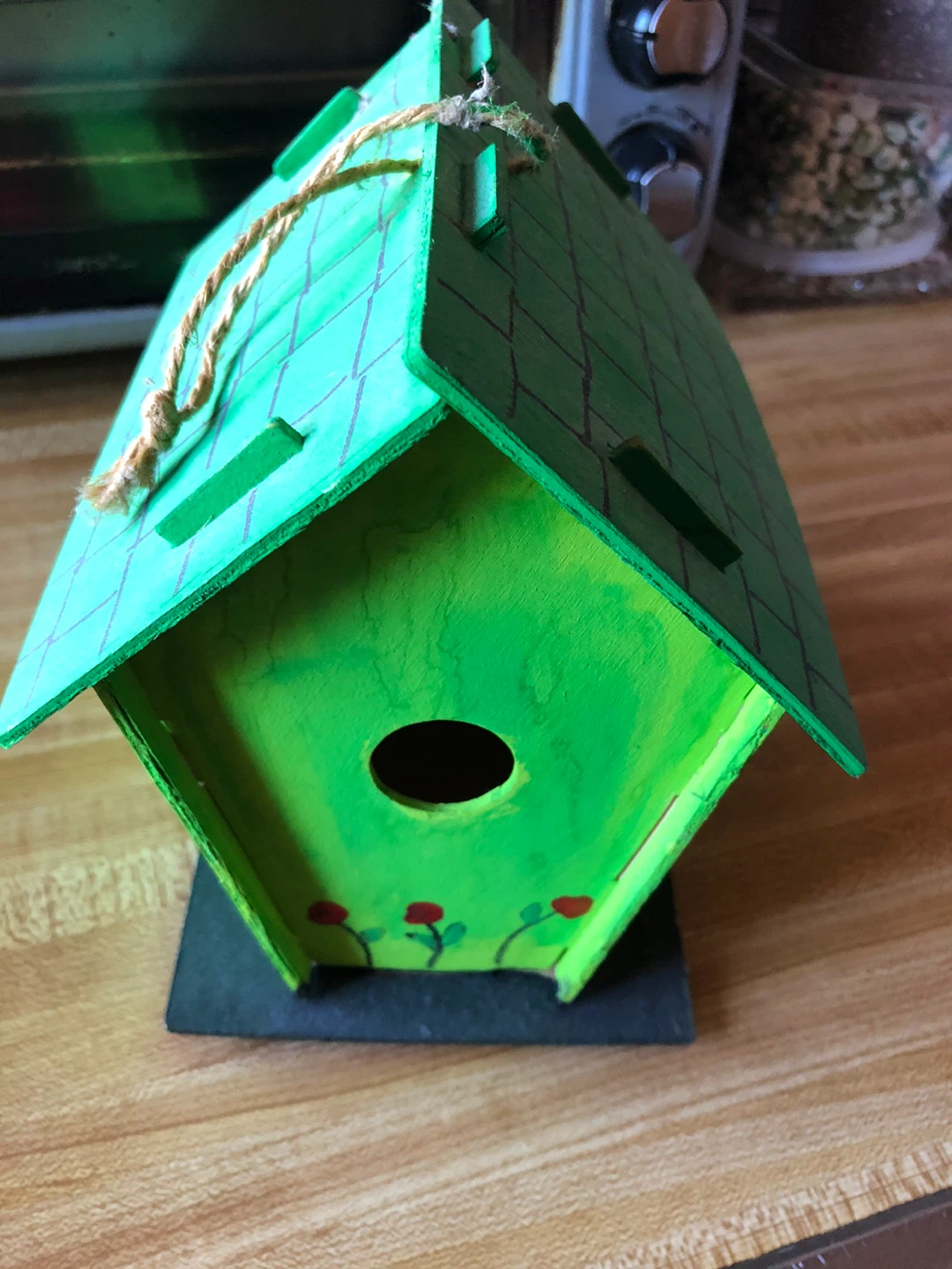 🏆Green Wooden Birdhouse