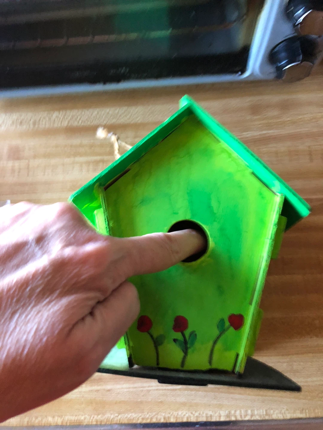 🏆Green Wooden Birdhouse - photo 3