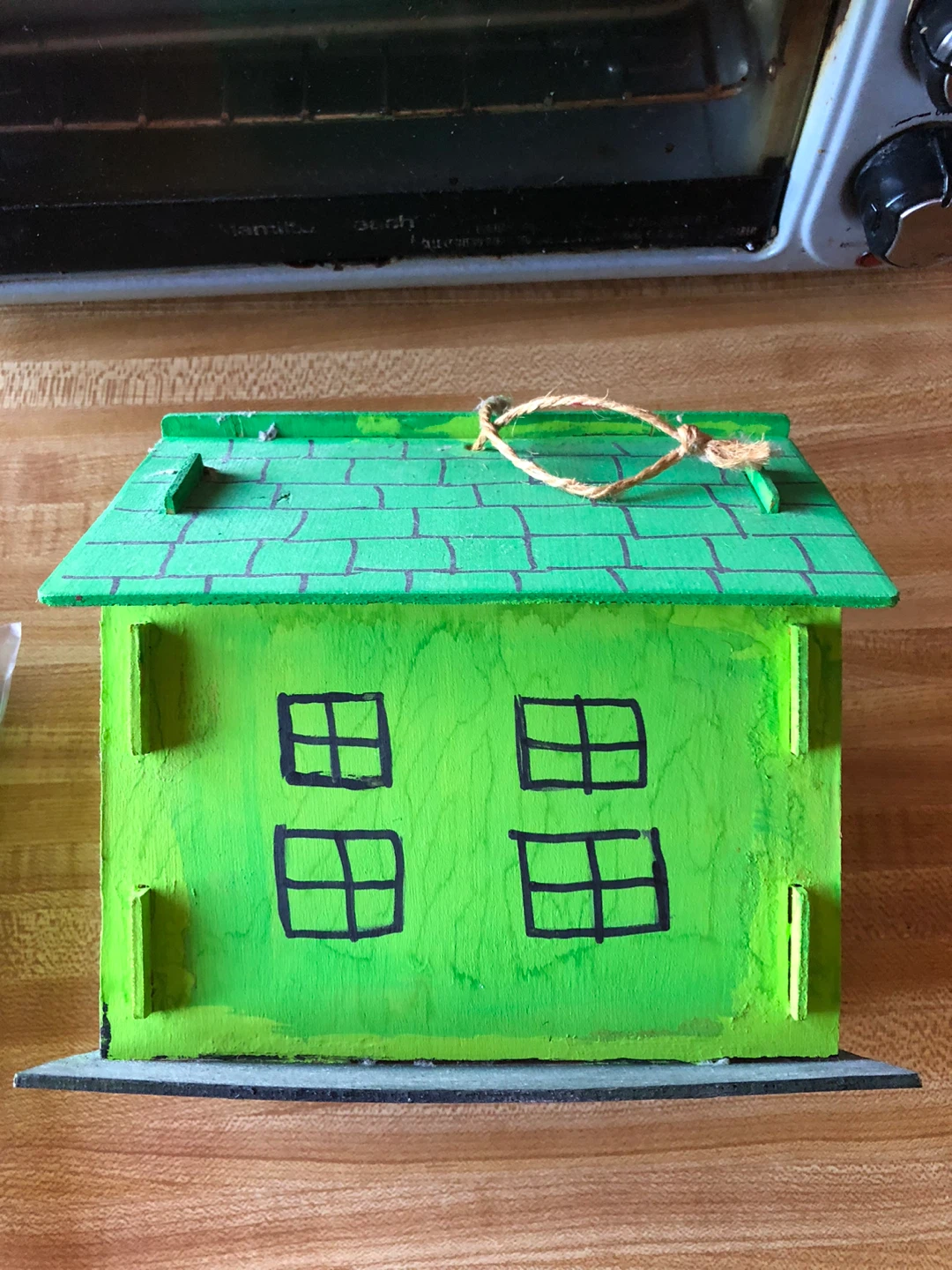 🏆Green Wooden Birdhouse - photo 4
