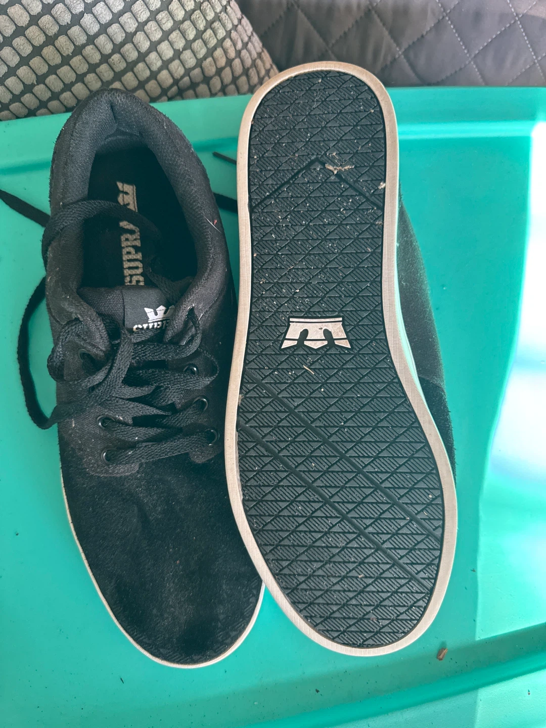 Supra Men's Black Skate Shoes Size 12 - photo 2