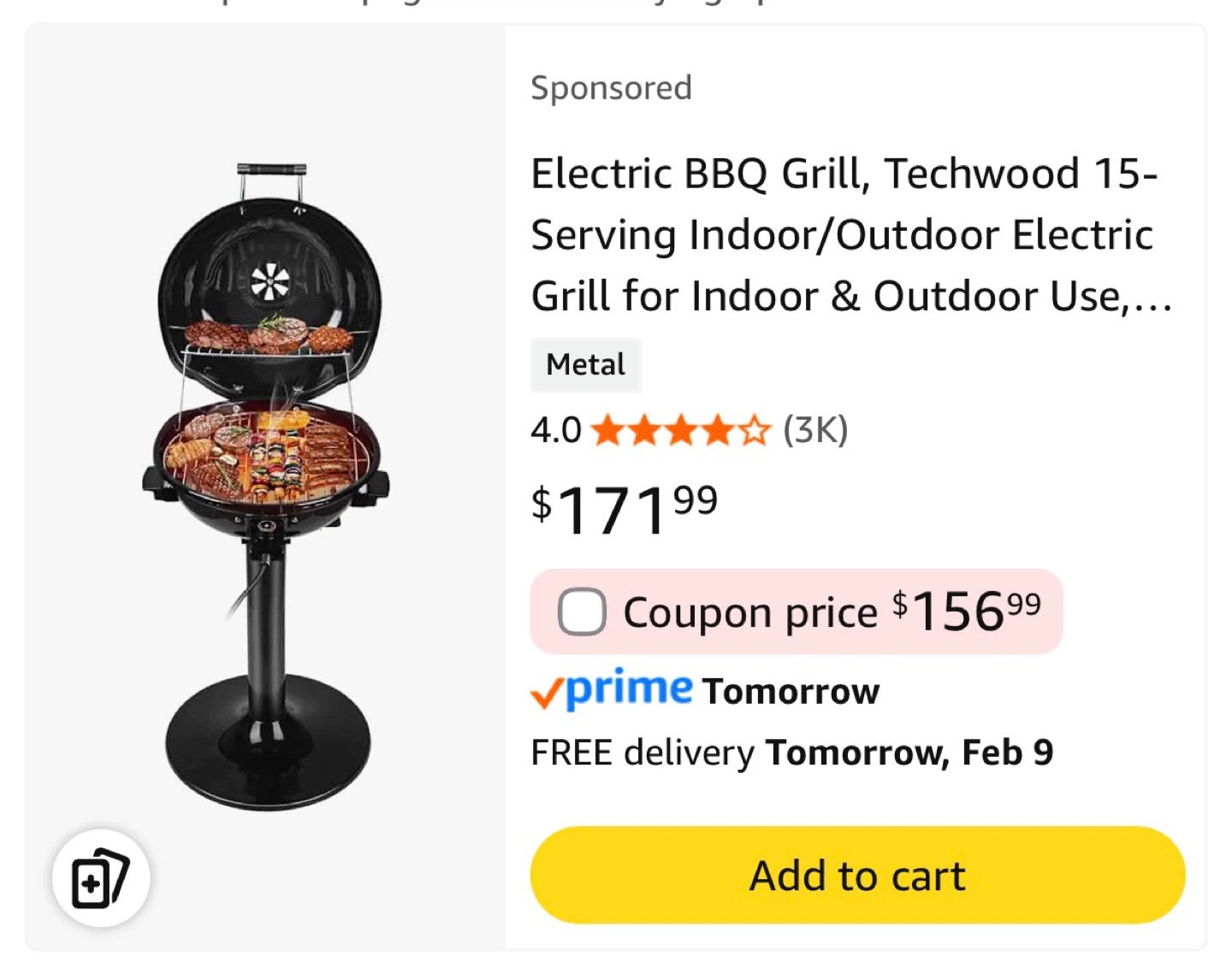 Techwood Electric BBQ Grill - photo 3