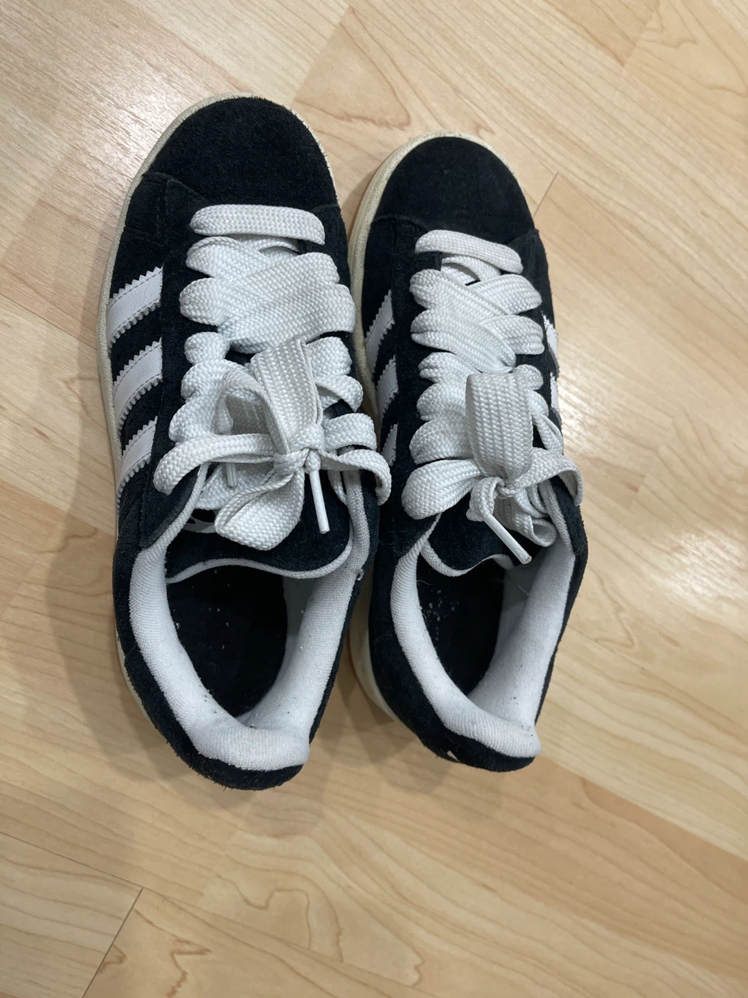 Adidas Campus Black White Suede Shoes size EUR 38