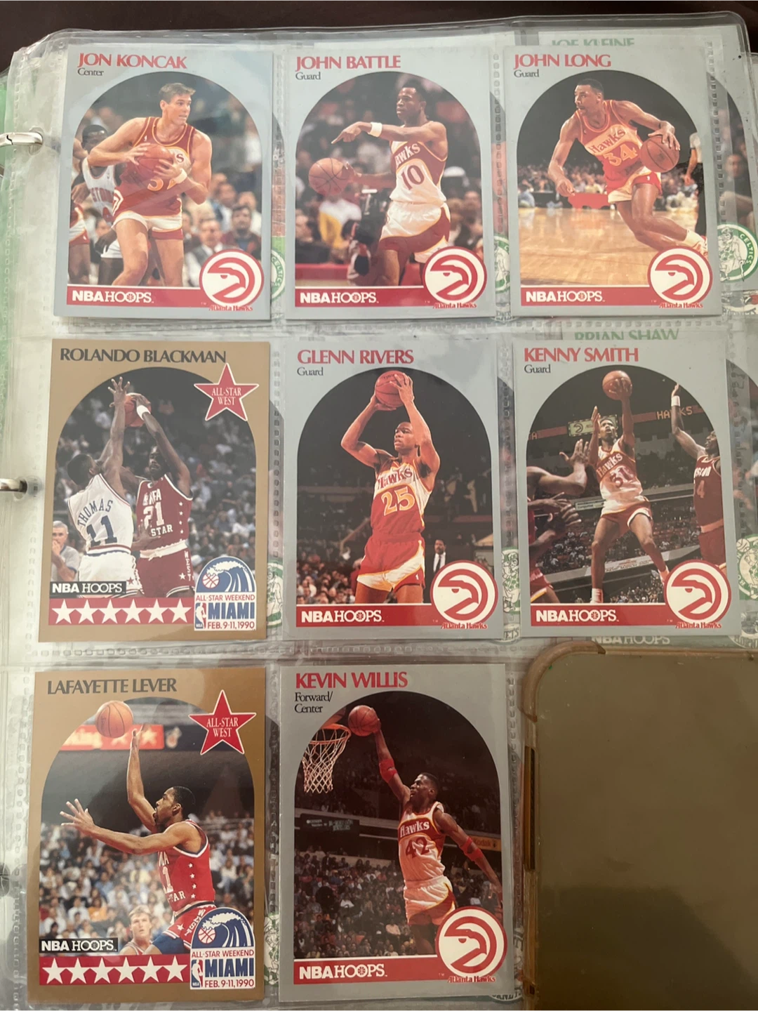 NBA Hoops Basketball Cards Lot - Atlanta Hawks Players