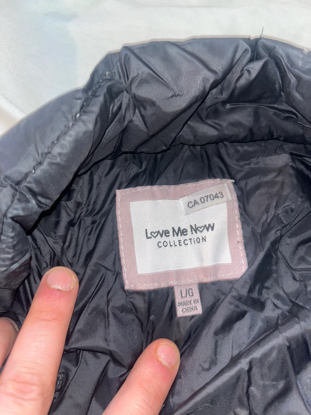 Love Me Now Collection Black Puffer Jacket