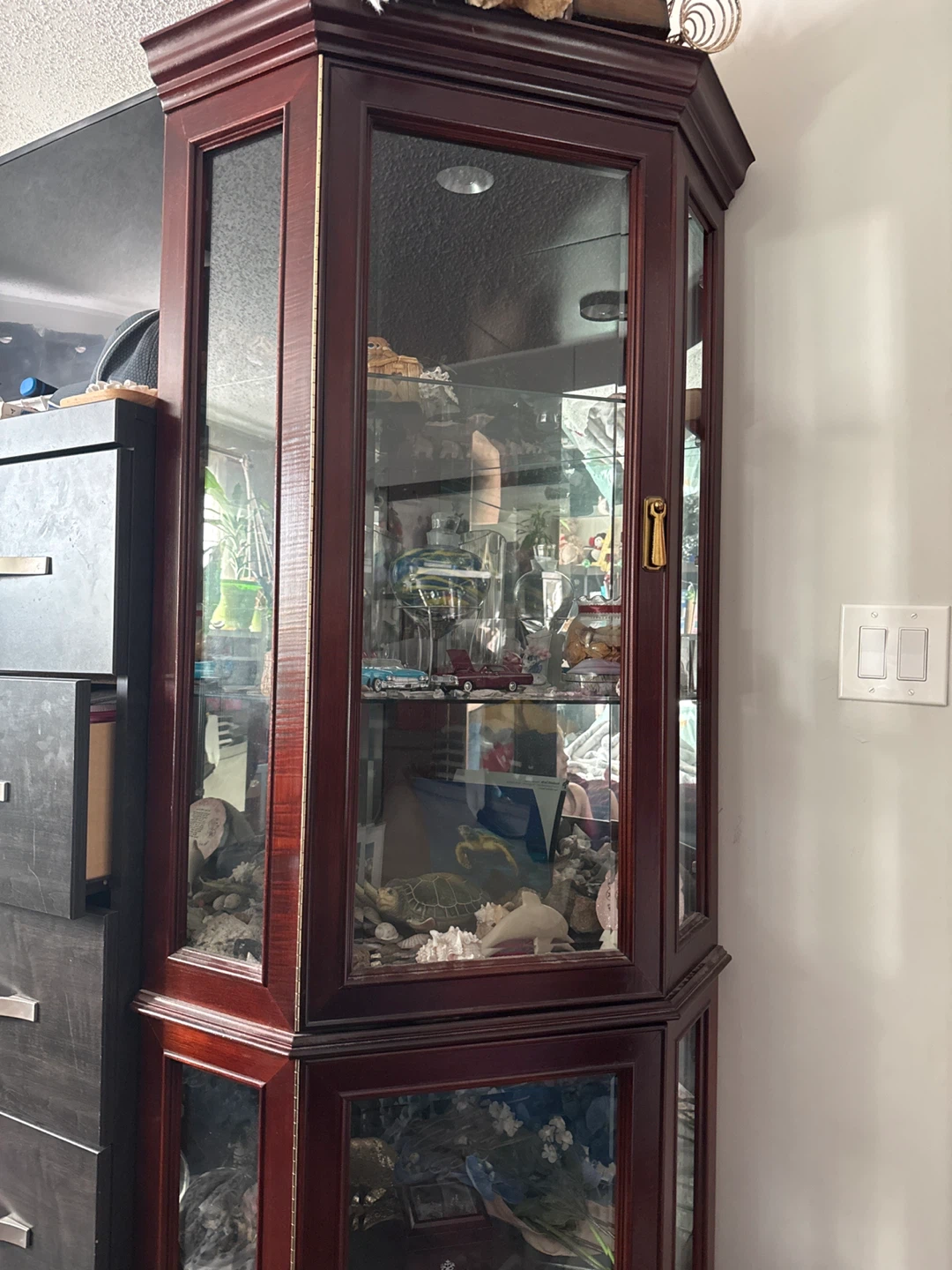 Corner Curio Display Cabinet - photo 2