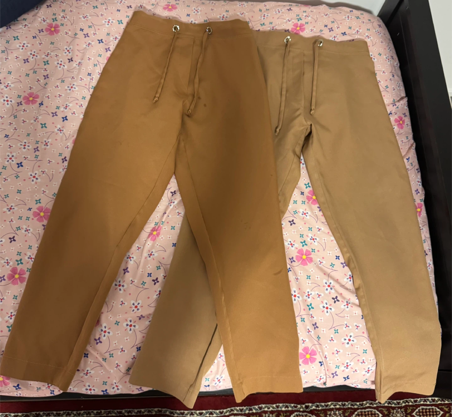 Two pairs of brown pants for 11-13 year old girls - photo 2