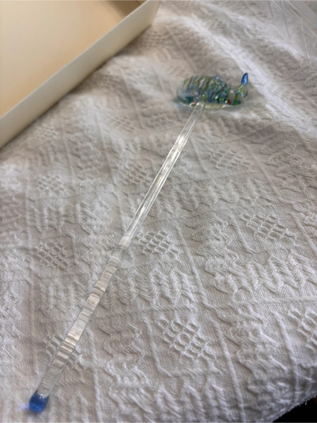 Set of 4 Decorative Glass Stirrers – Original Packaging - photo 2