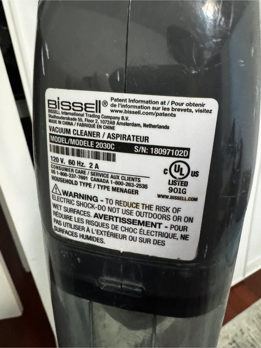 Bissell Vacuum Cleaner 2030C - photo 4