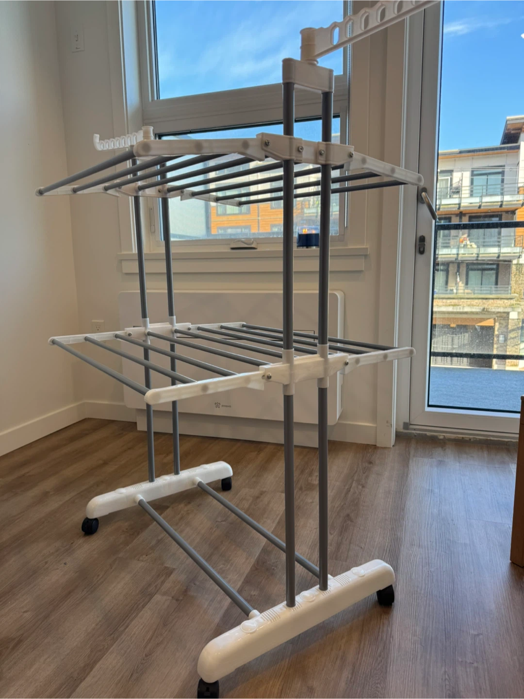 2-Tier Rolling Clothes Drying Rack