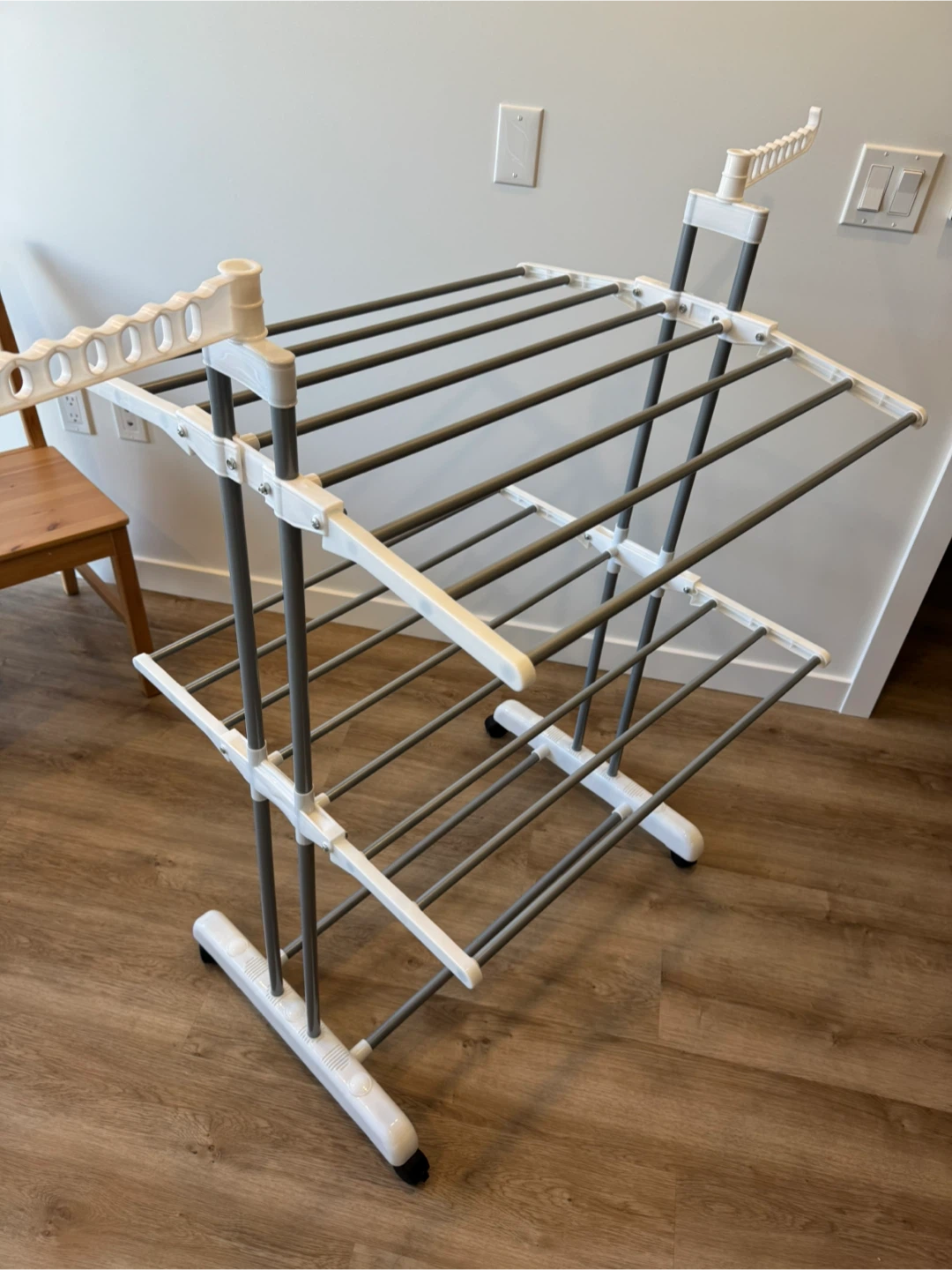 2-Tier Rolling Clothes Drying Rack - photo 2