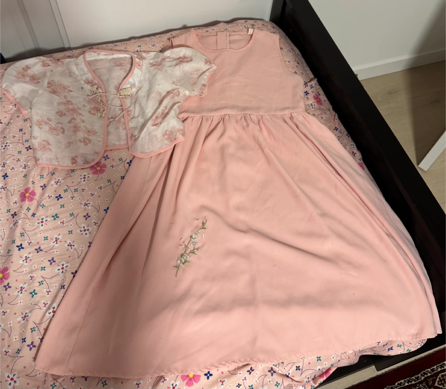 Pink Dress with Matching Bolero for 11-14