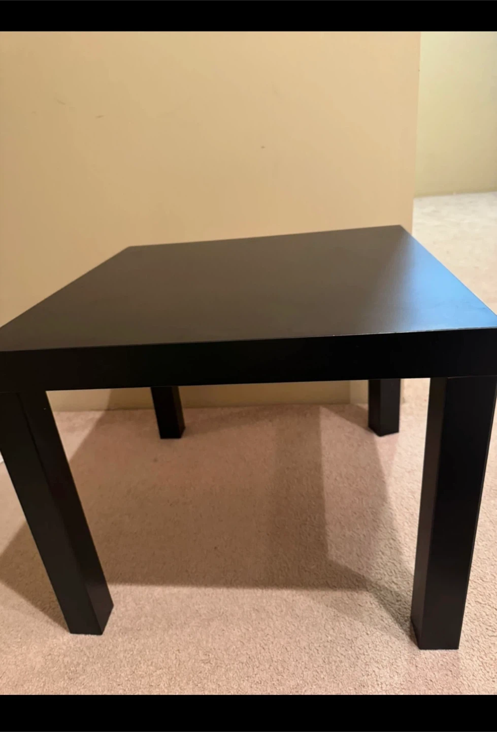 Black Square Side Table From IKEA - photo 2