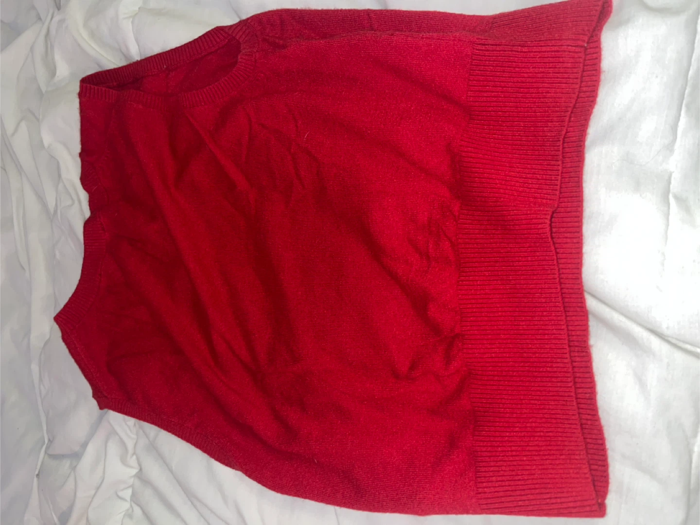 Abercrombie & Fitch Red Sweater Vest - Medium - photo 2