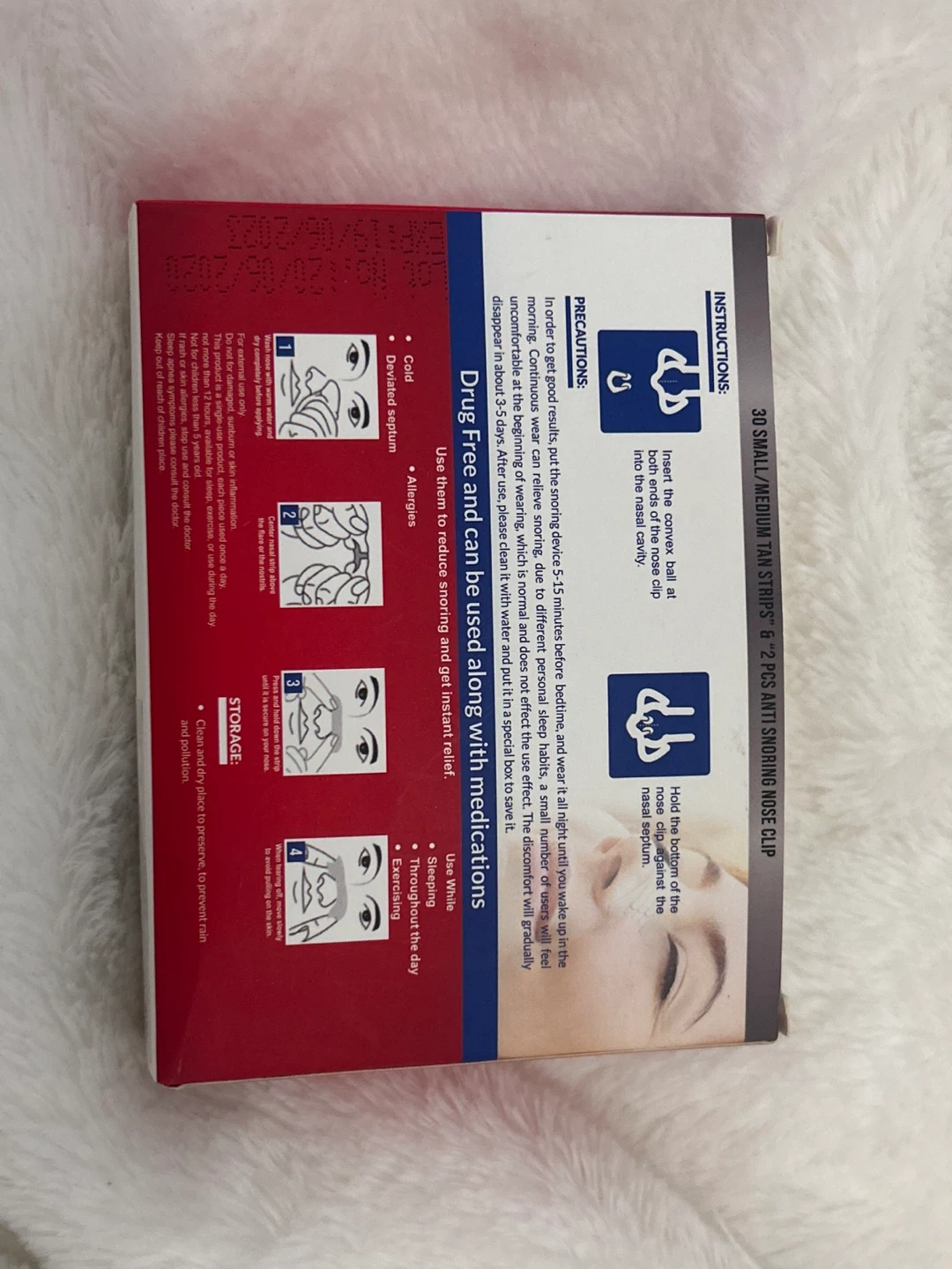 JUST BREATHE 2-in-1 Nasal Strips & Anti Snoring Nose Clip - photo 2